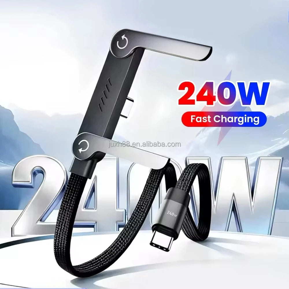 Cable carga rapida plegable